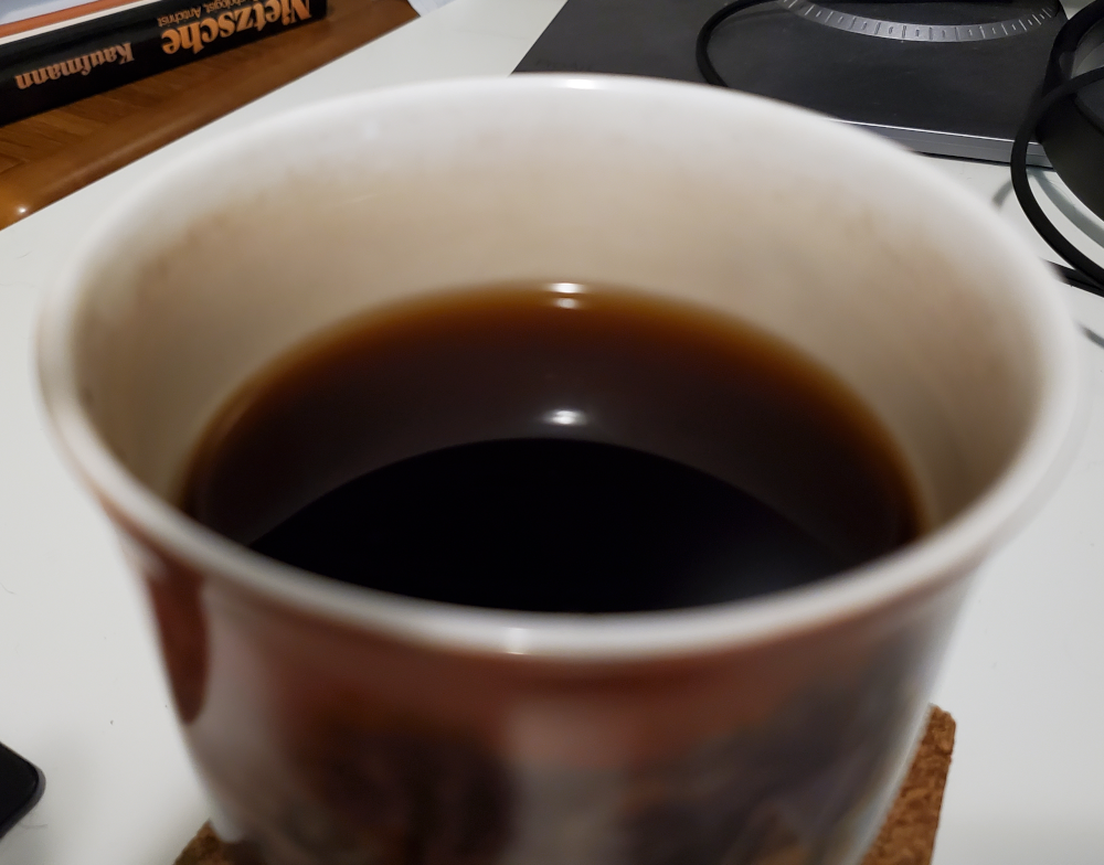 gaze into the abyss of this smooth, dark tea